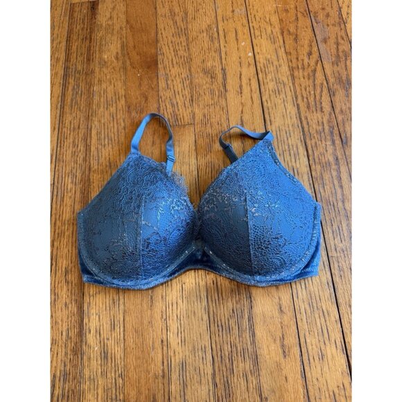 VICTORIA SECRET BOMBSHELL BRA Very Sexy Lightly Lined PLUNGE Shine Strap 32DDD - Picture 1 of 6